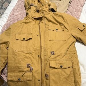 Source Unknown Men's Mustard Field Jacket